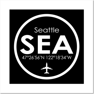 SEA, Seattle-Tacoma International Airport Posters and Art